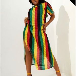 BRAND NEW! Ashley Stewart Teyana Mesh Dress